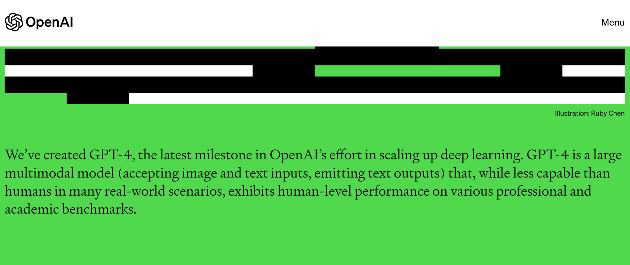 OpenAi's Introduction For GPT-4 Modality