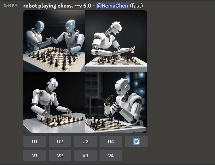 Result of Robot Playing Chess