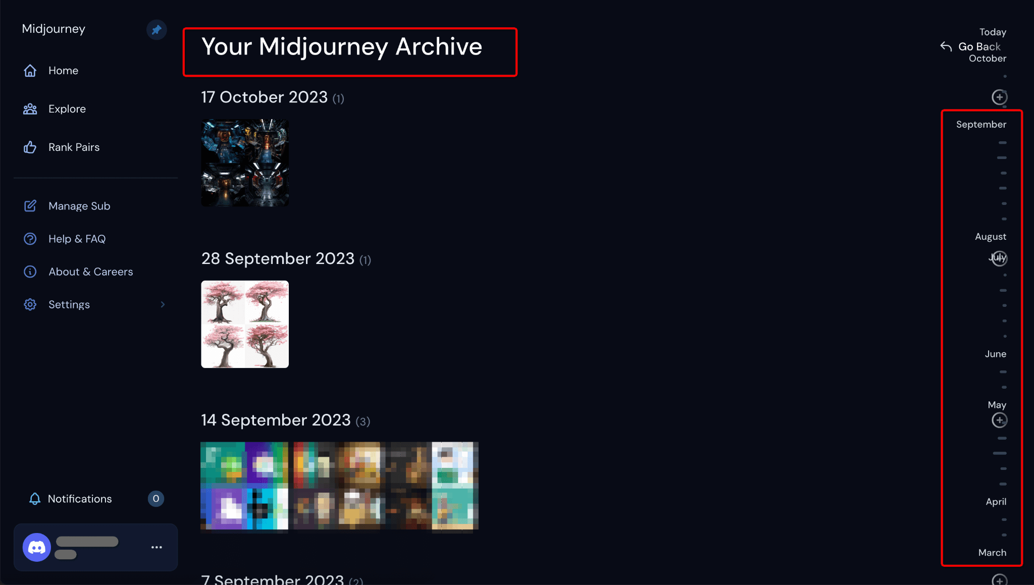 Midjourney Web App Archive