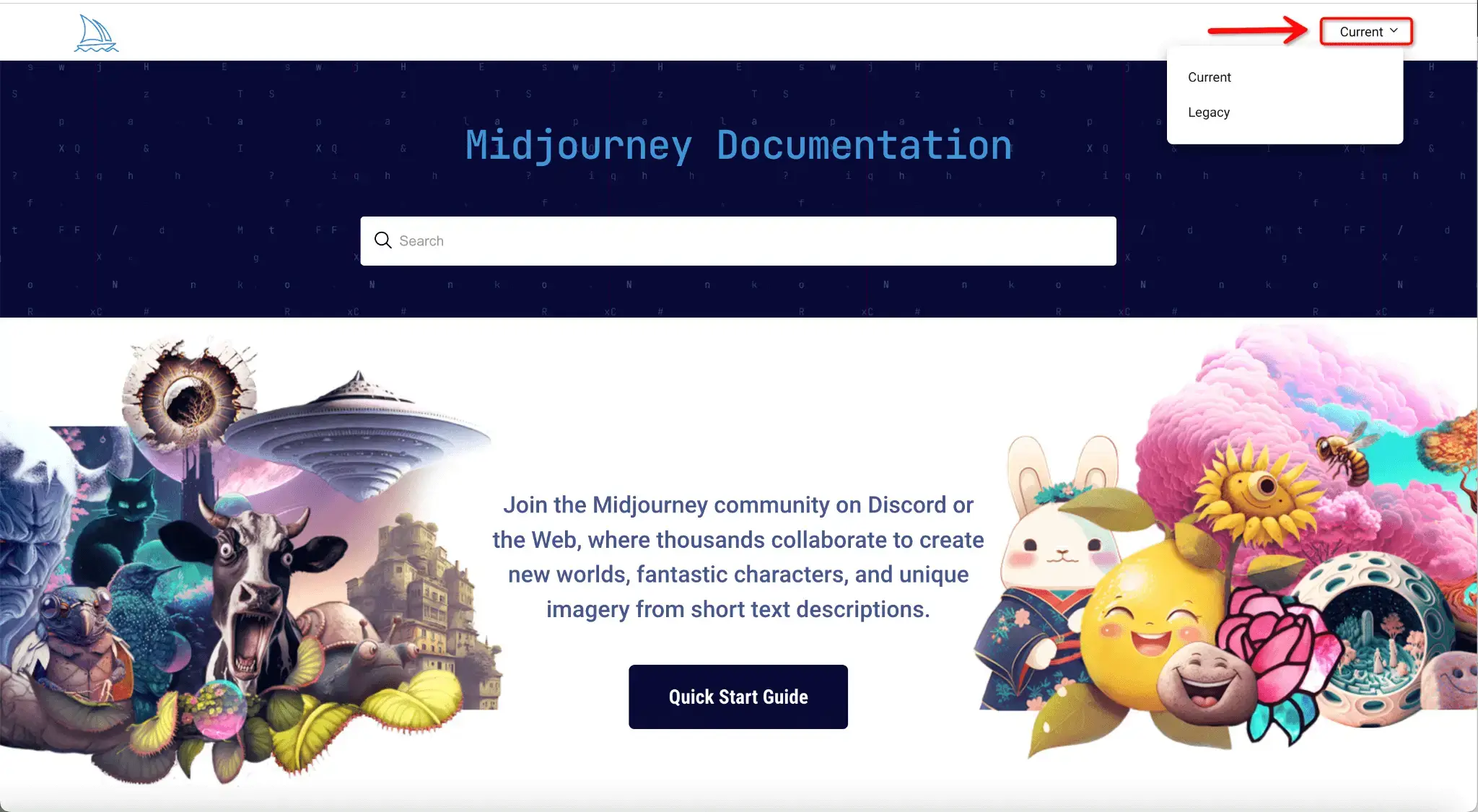 Midjourney Web Help and FAQ Documentation Switching Modes