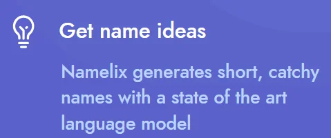 Namelix AI-driven name generation