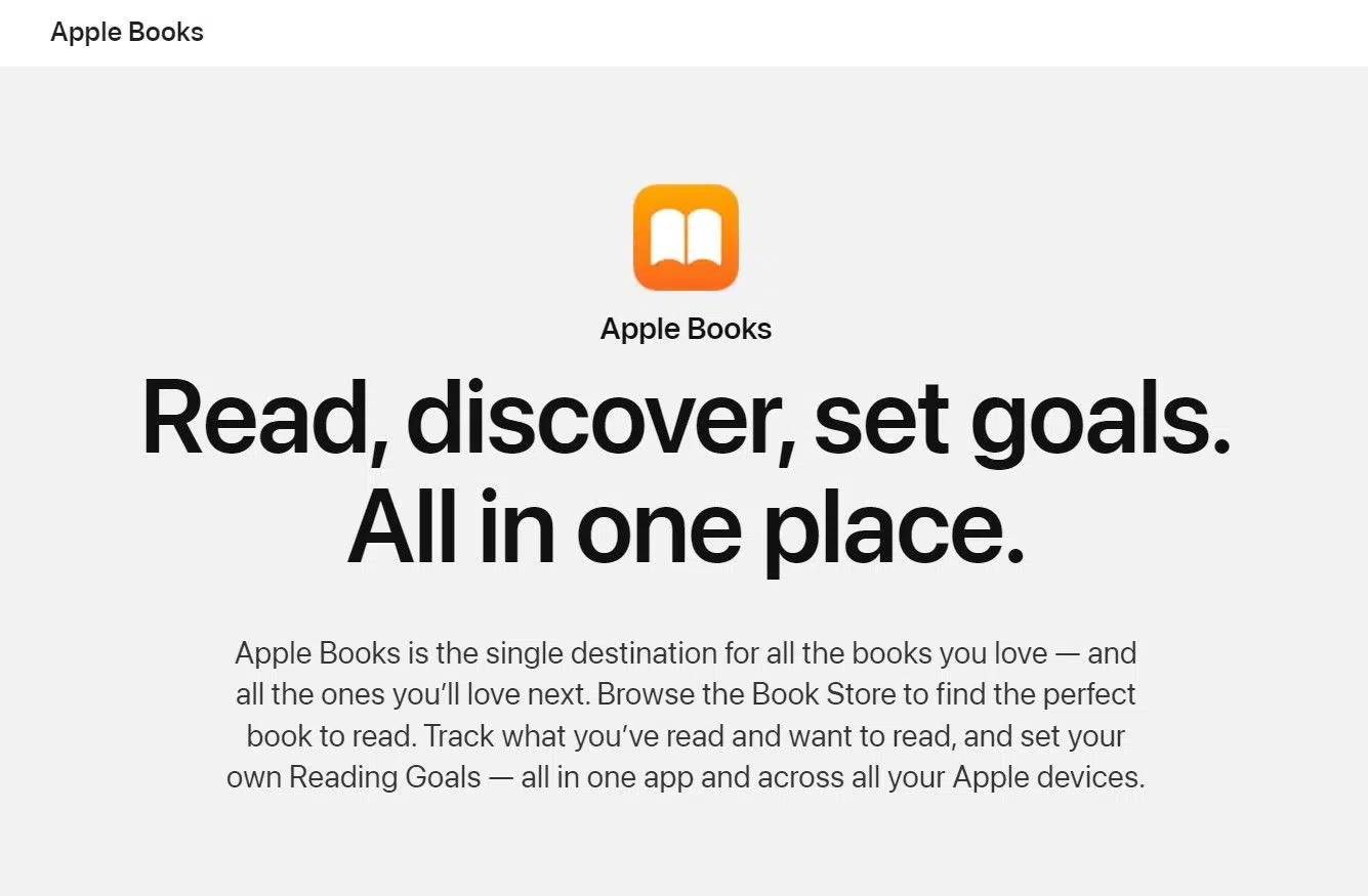 Apple Bookswebsite picture