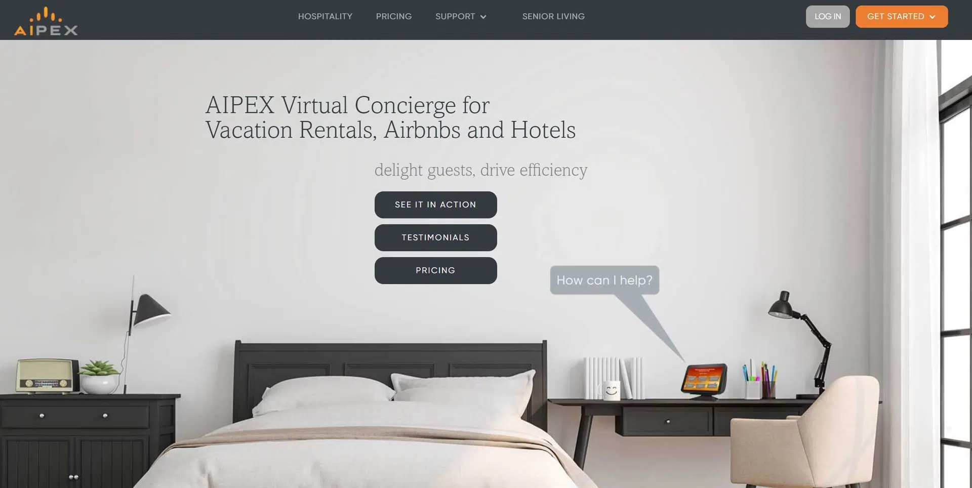 AIPEX Virtual Conciergewebsite picture