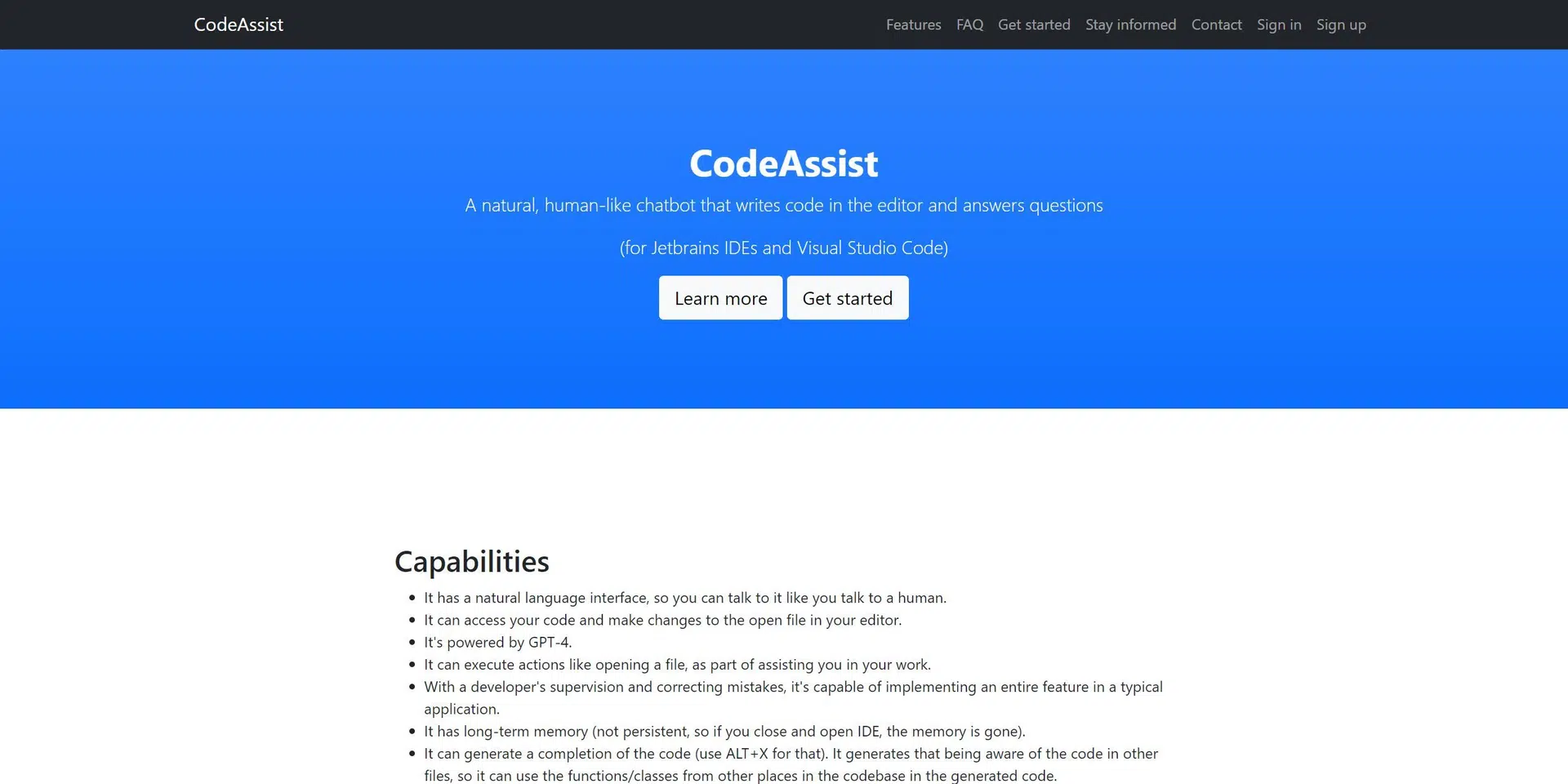 Code Assistwebsite picture