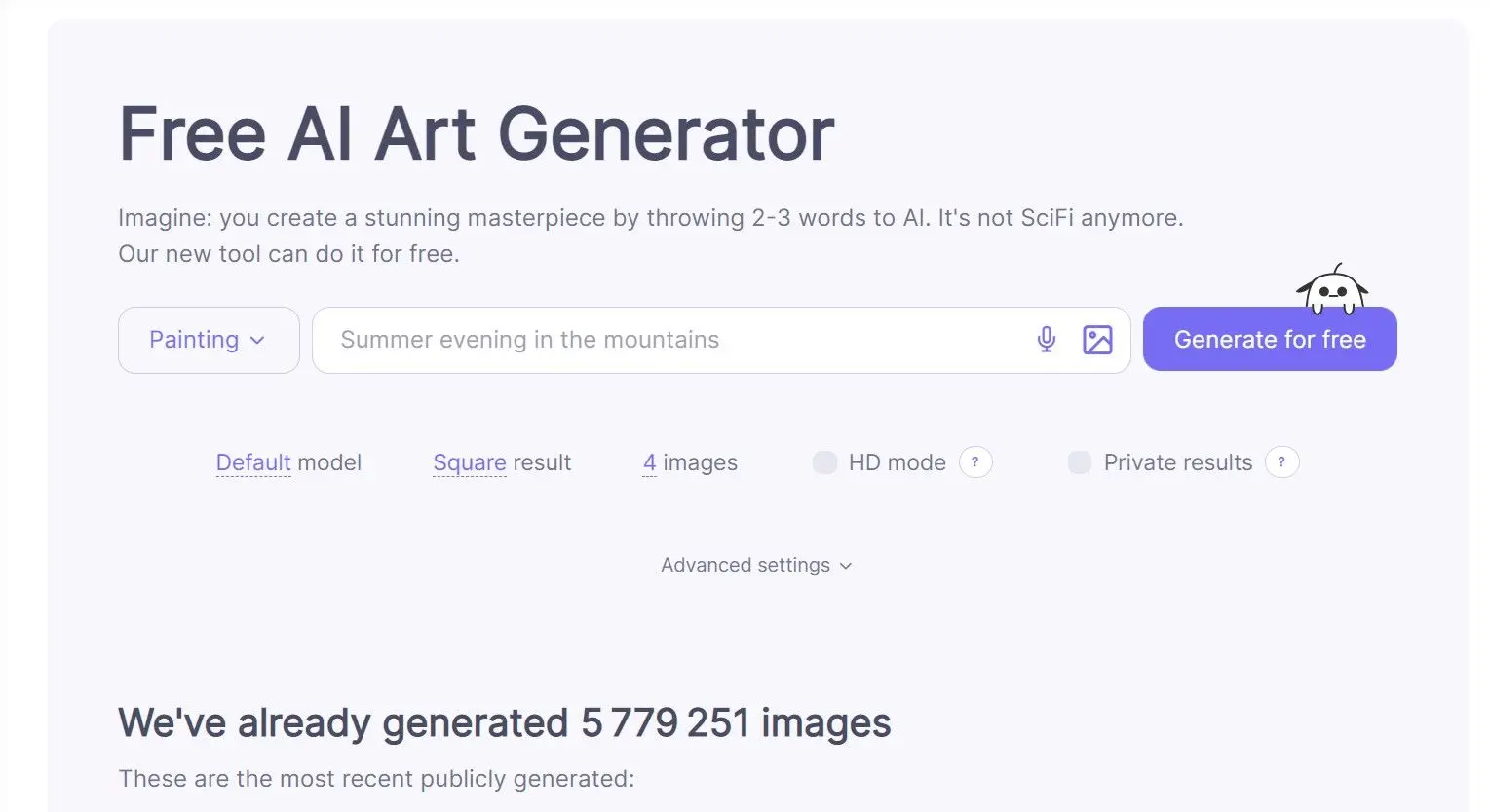 Neural.love Art Generatorwebsite picture