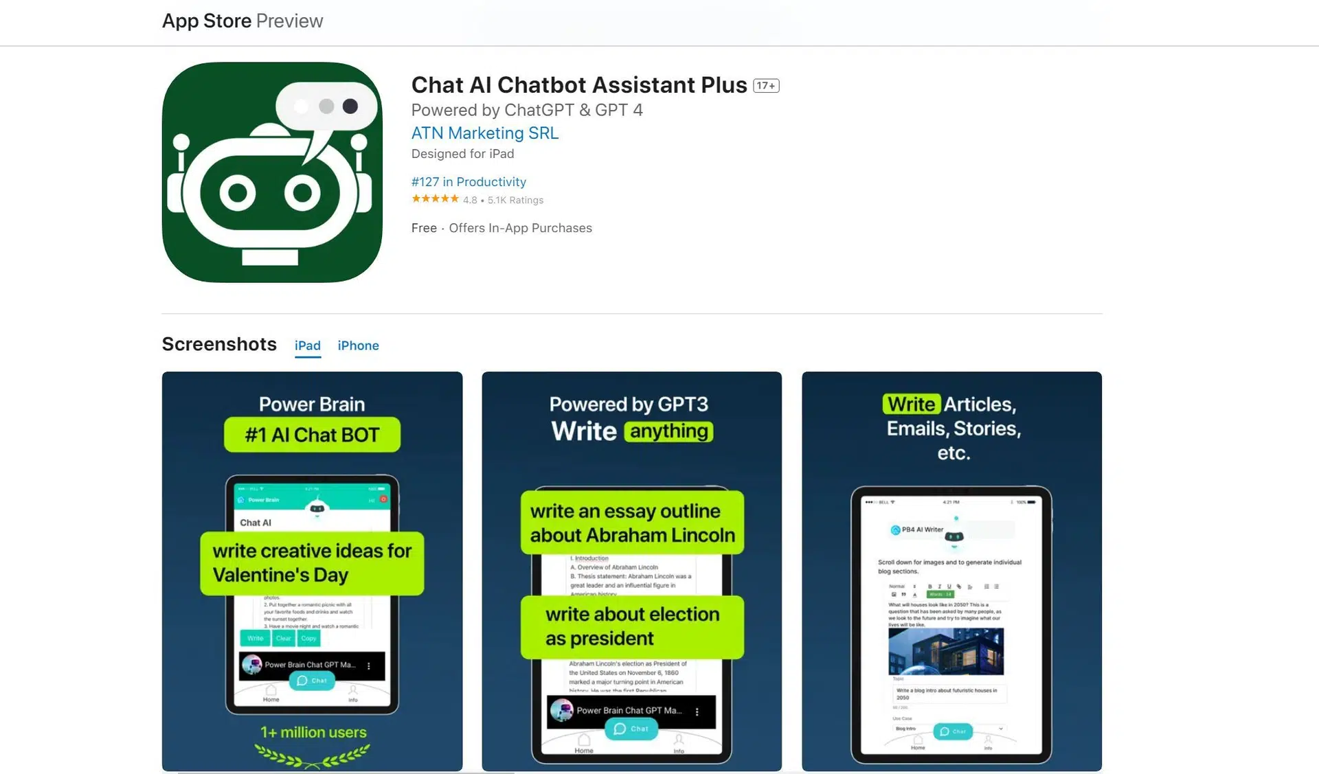 Chat AIwebsite picture