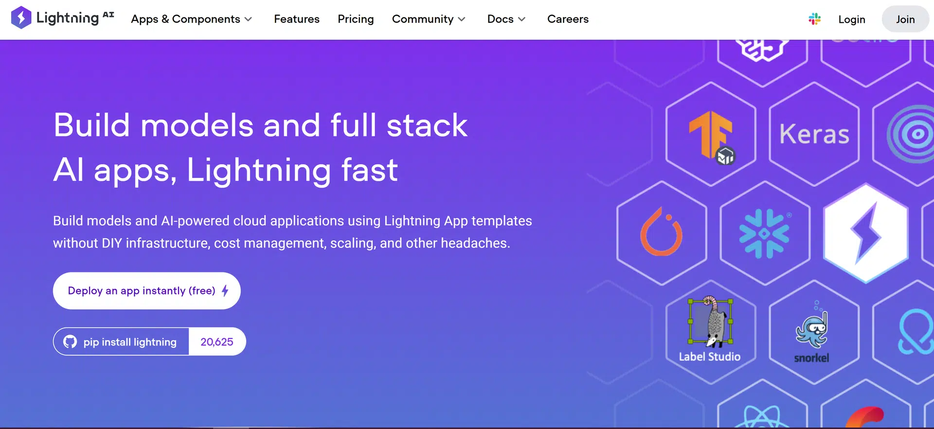 Lightning AIwebsite picture