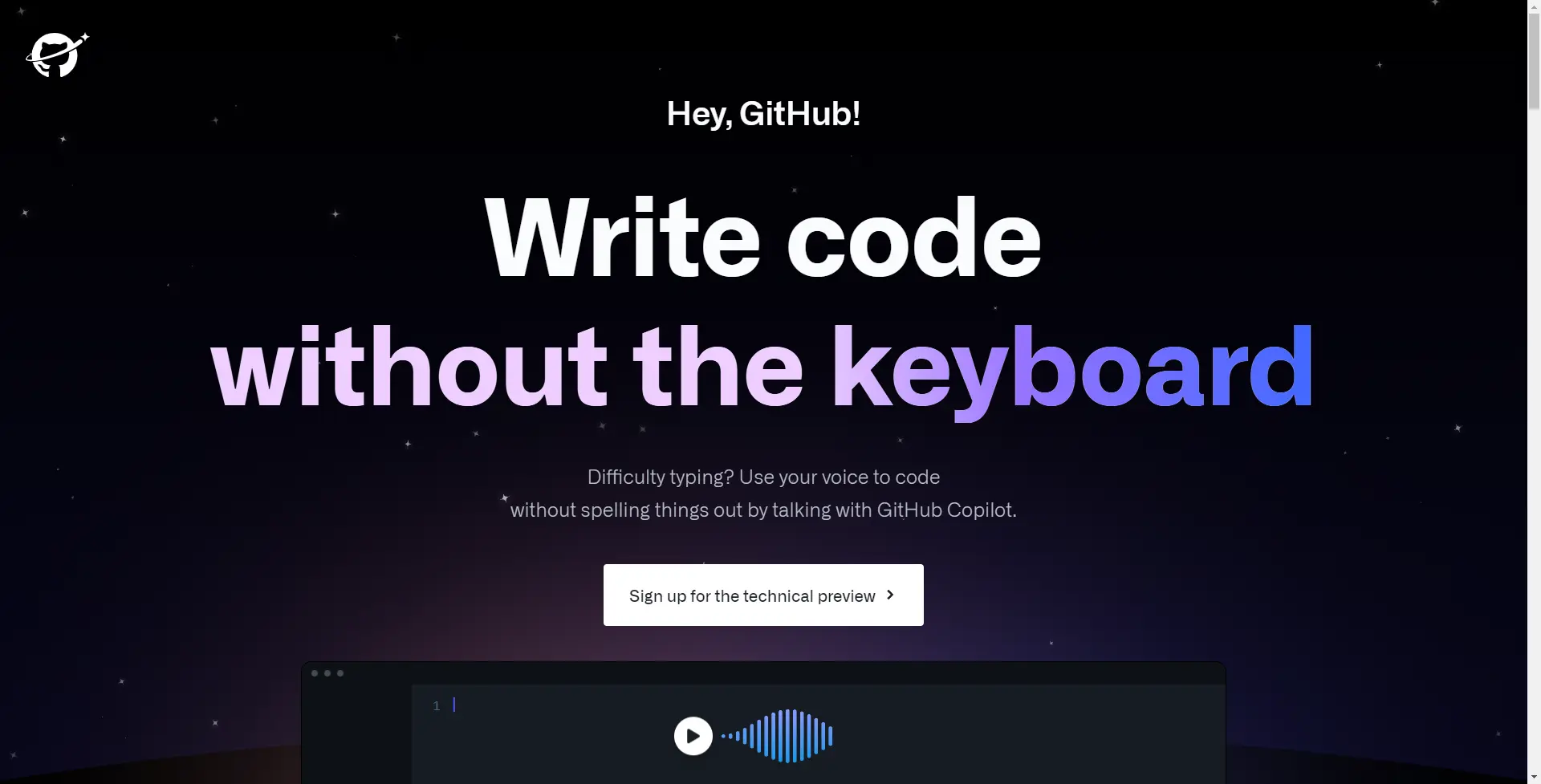 Hey, GitHub!website picture