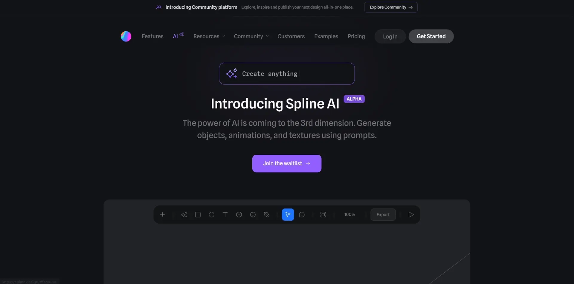 Spline AIwebsite picture