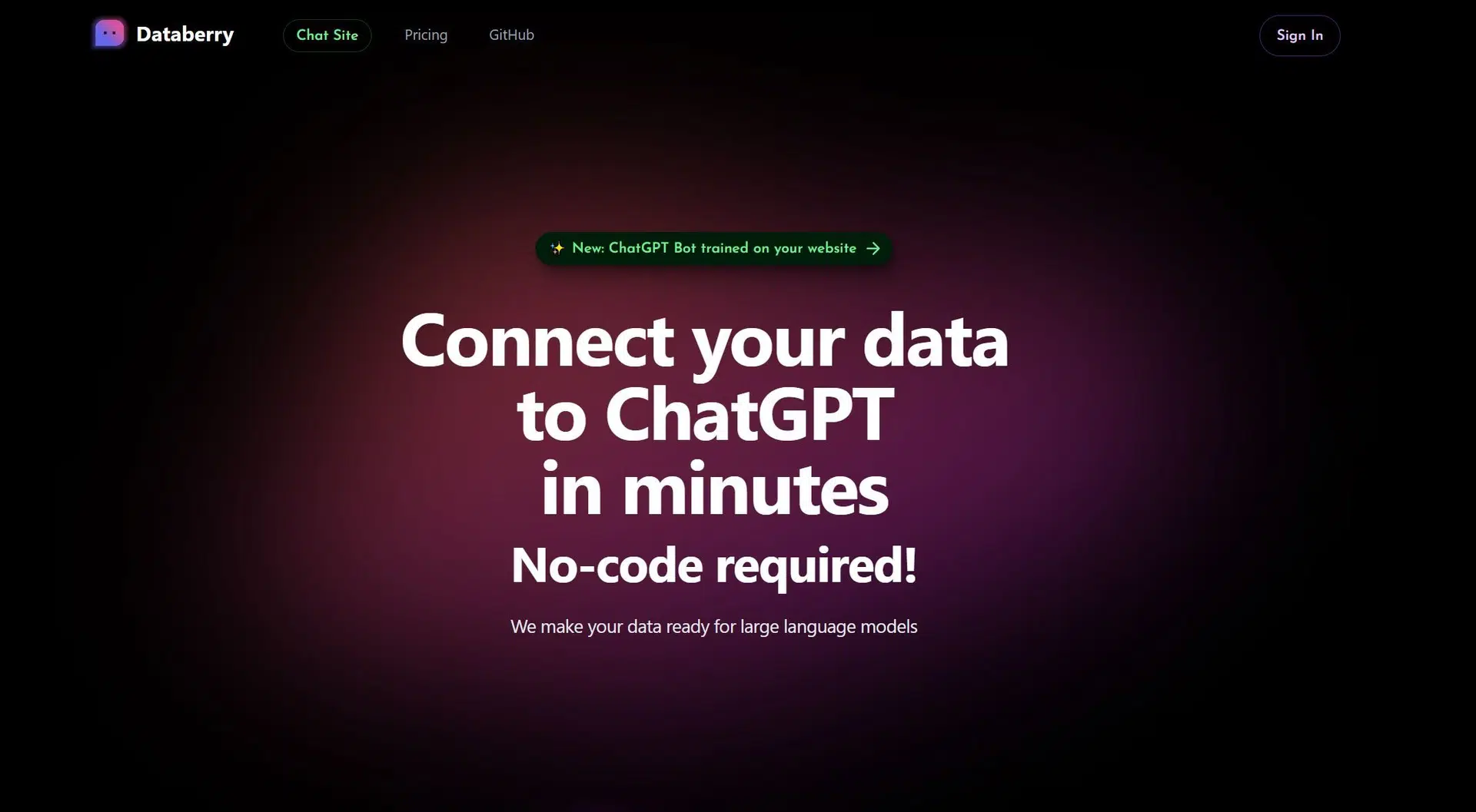 ChatSite By Databerrywebsite picture
