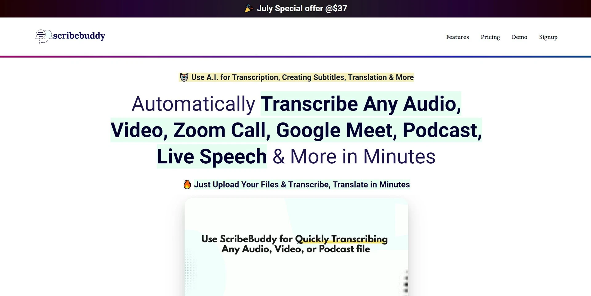 AI Transcription, Subtitles, & Translation