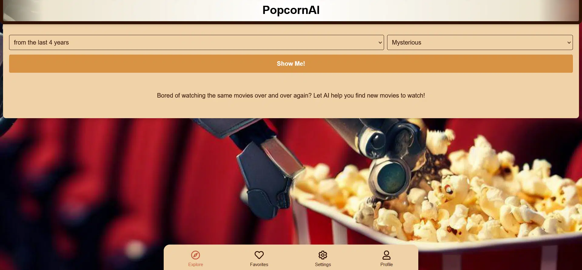 PopcornAIwebsite picture