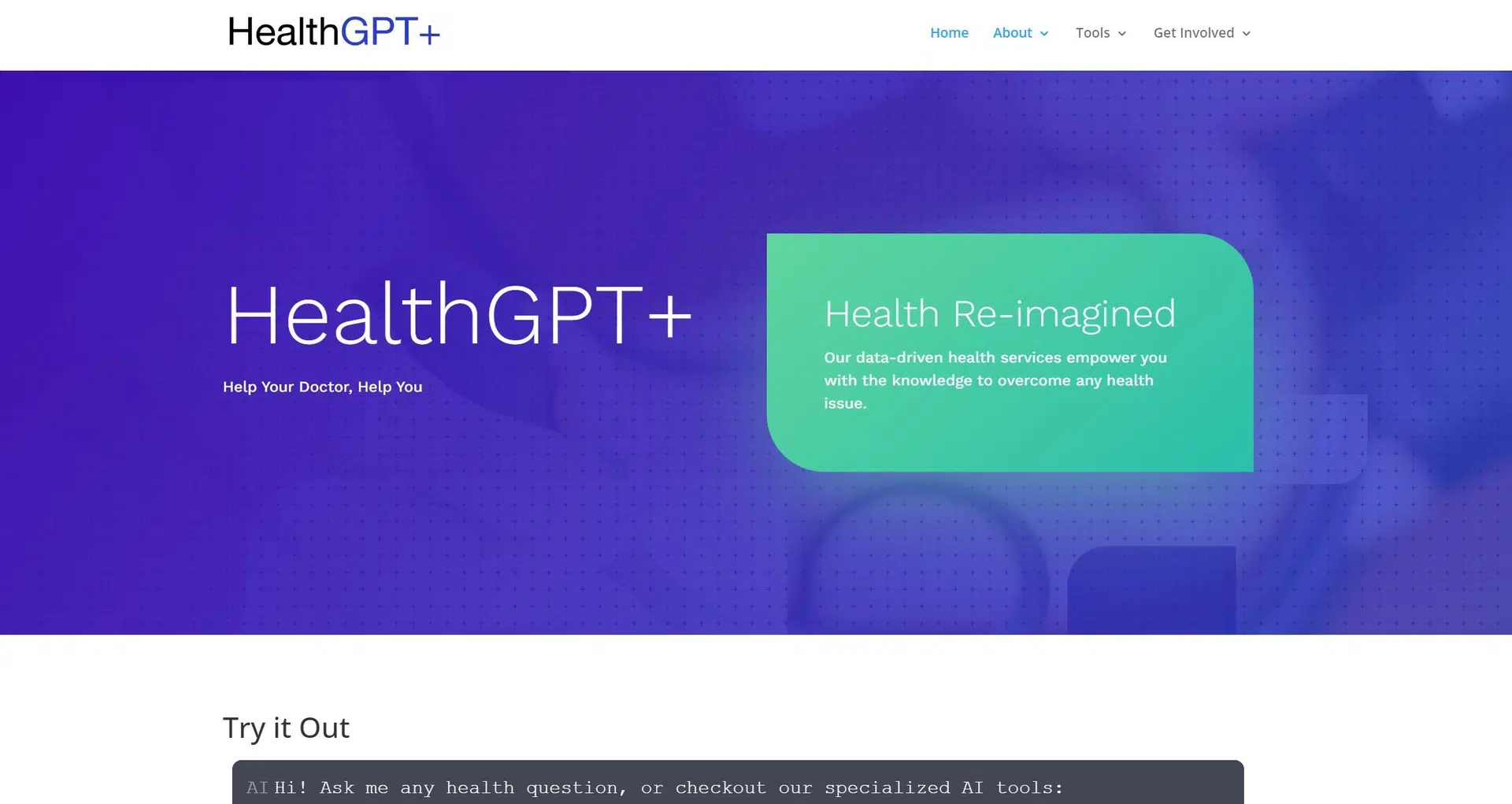 HealthGPTwebsite picture
