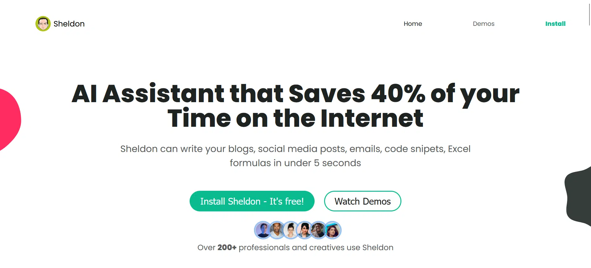 Sheldon AI website picture
