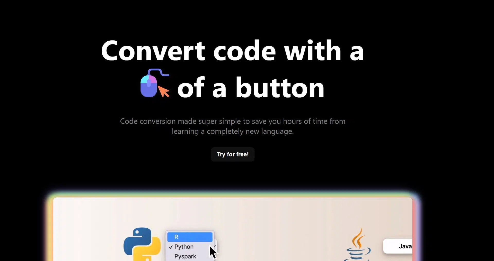 CodeConvert AIwebsite picture