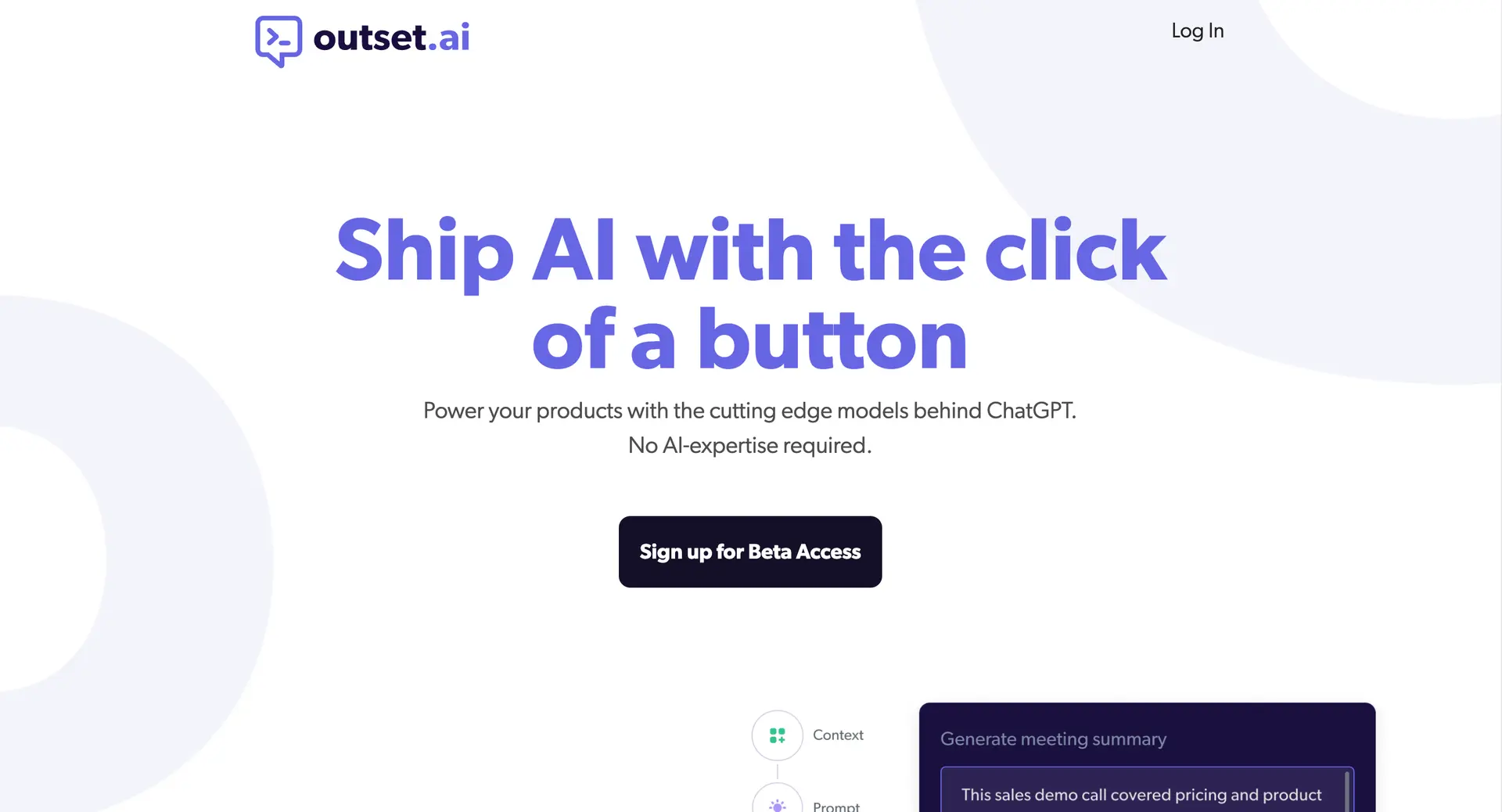 Outset.aiwebsite picture