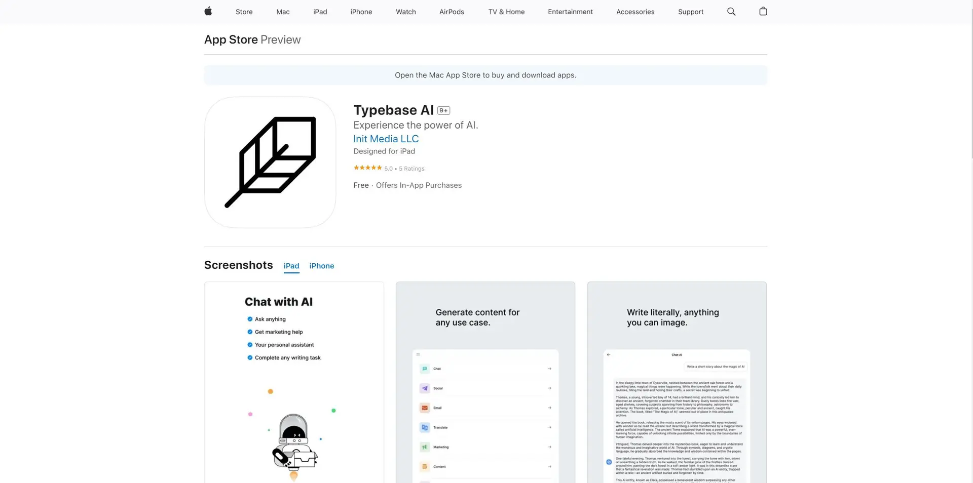 Typebase AIwebsite picture