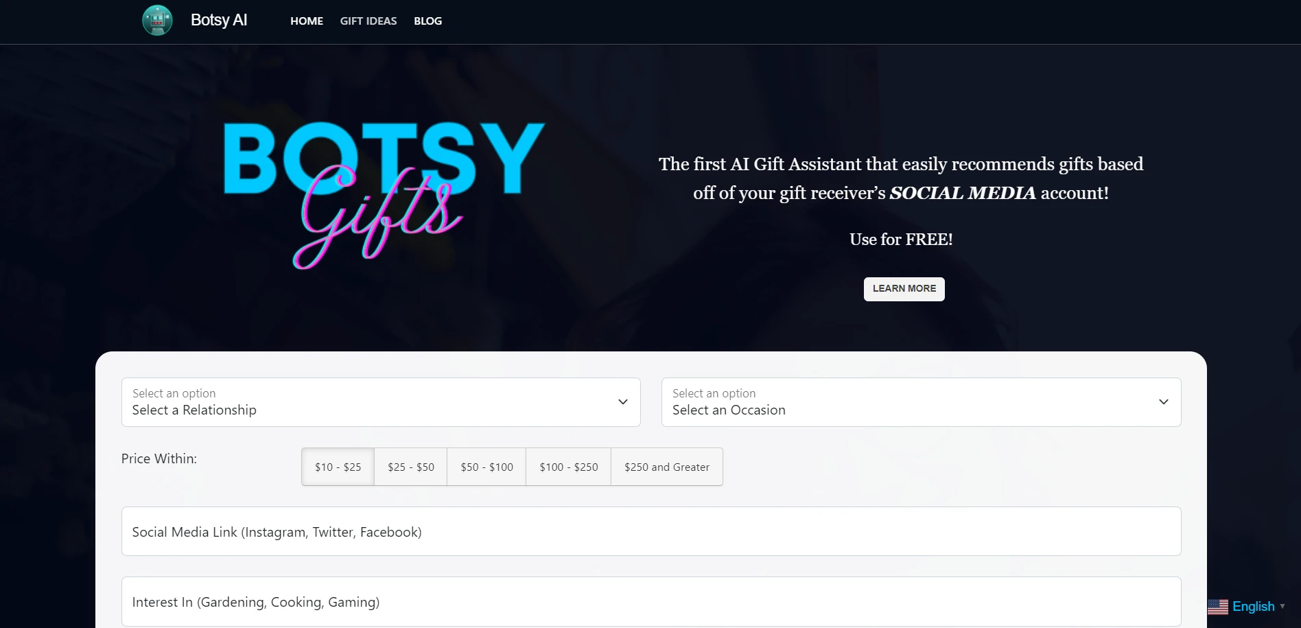 Botsy AIwebsite picture
