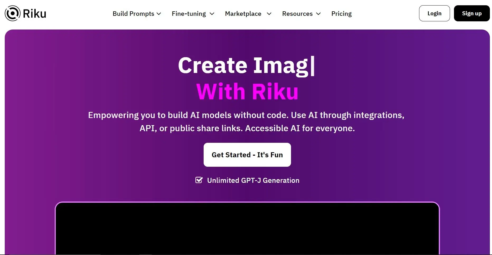 Riku.aiwebsite picture