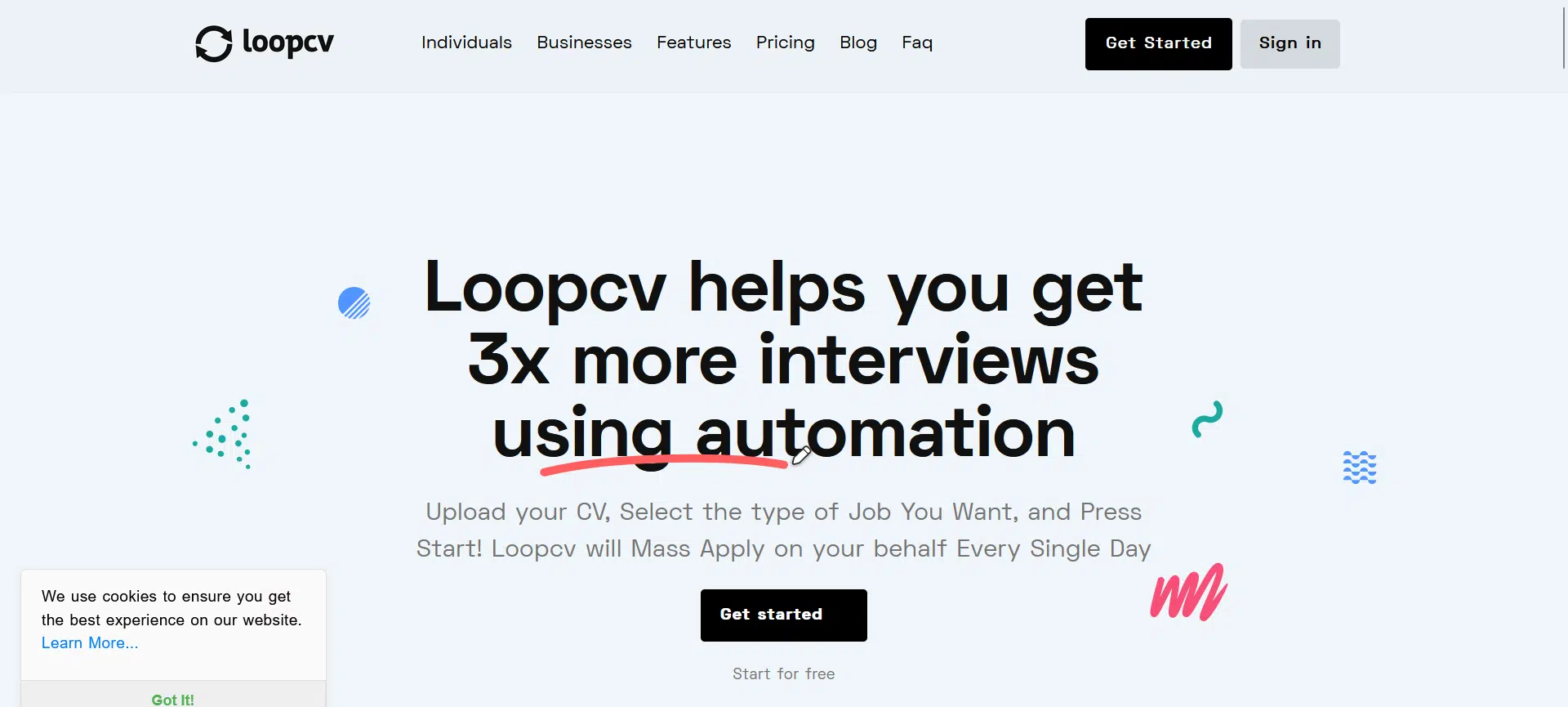 Loopcvwebsite picture