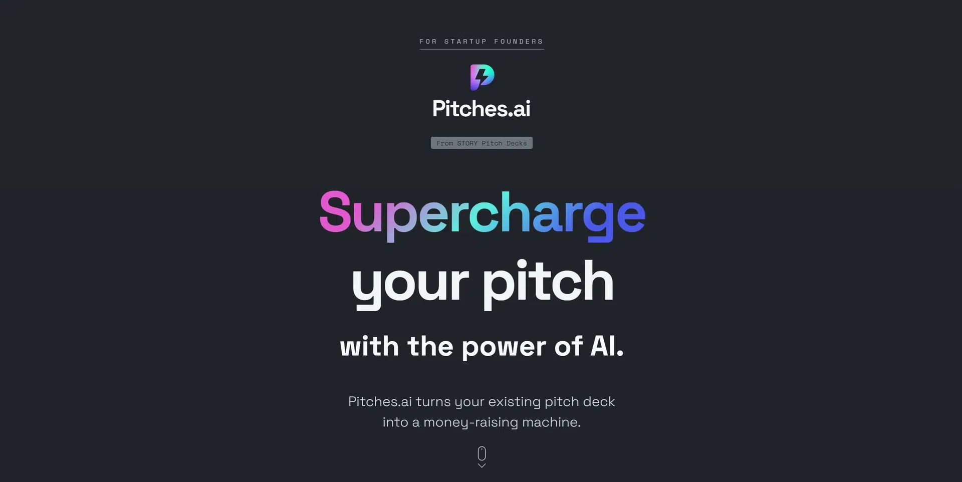 Pitches.aiwebsite picture