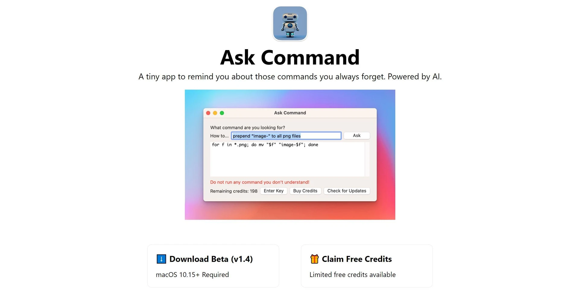 Ask Commandwebsite picture