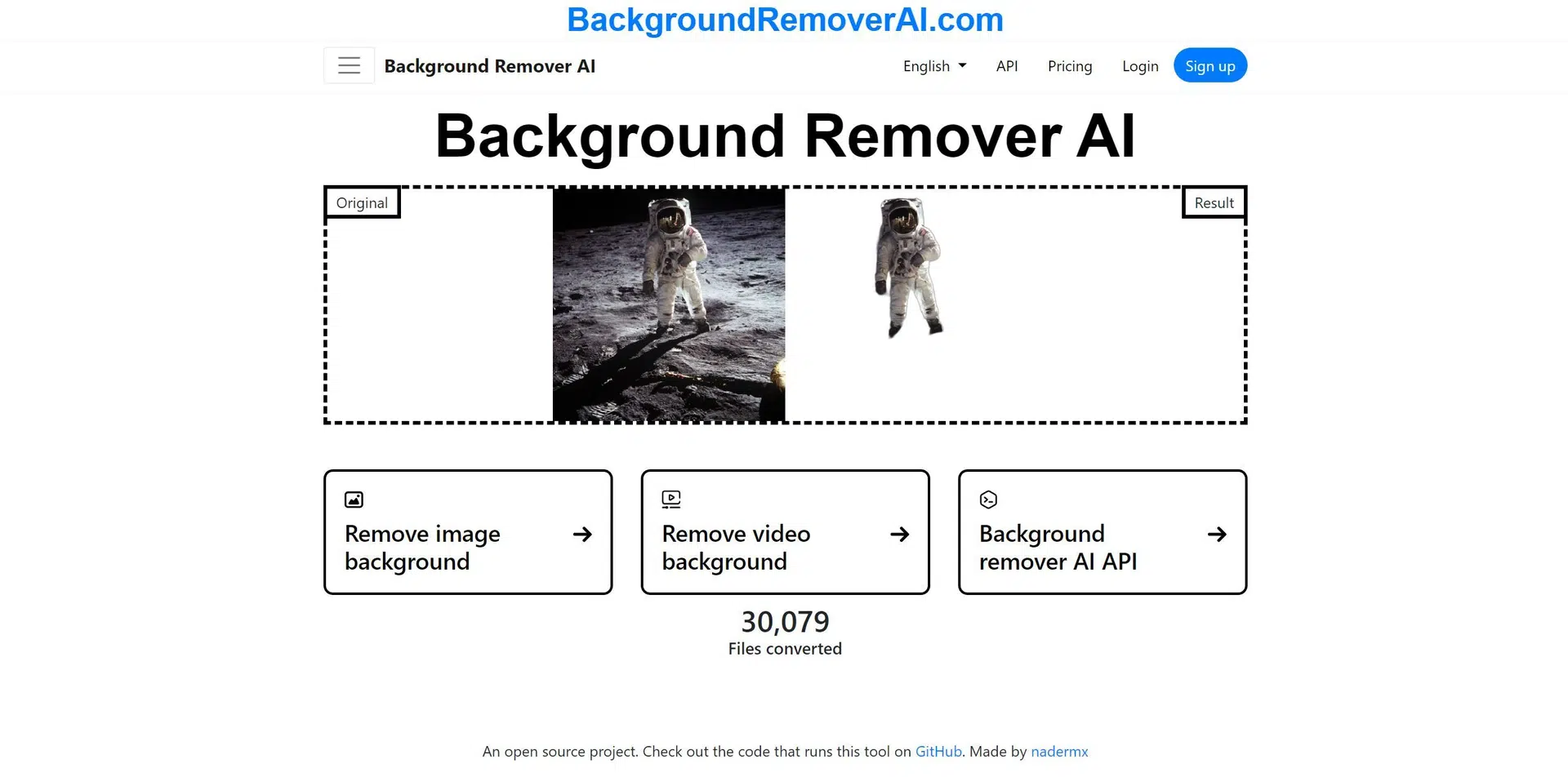 Background Remover AIwebsite picture