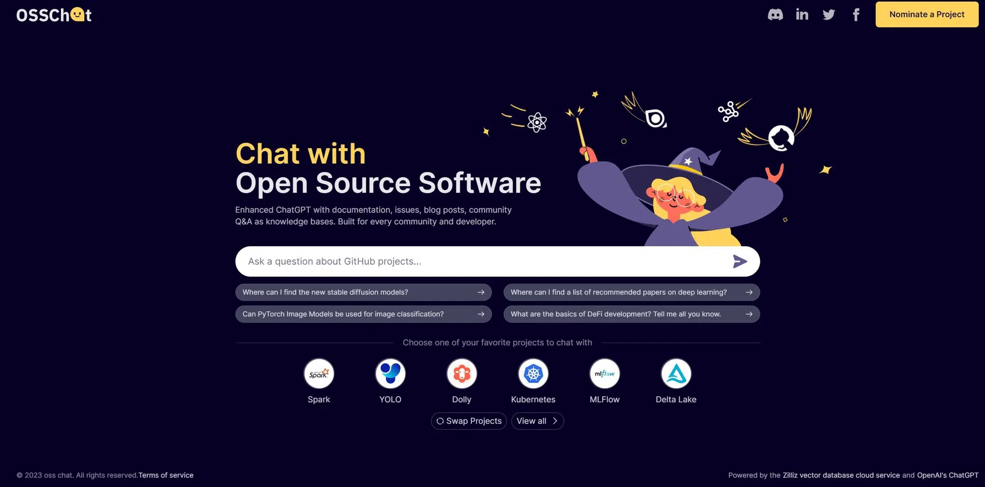 OSS Chatwebsite picture