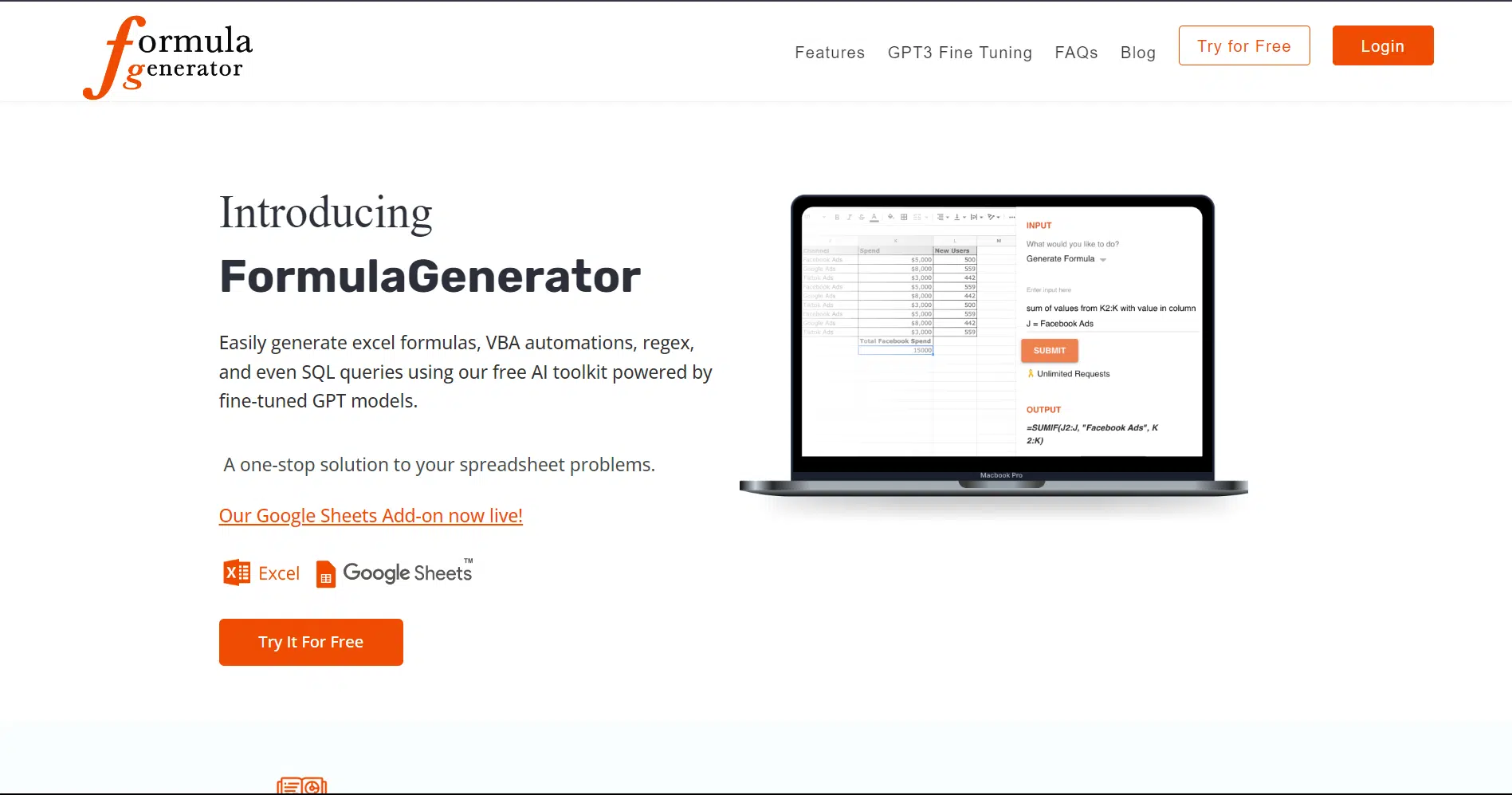 Formula Generatorwebsite picture