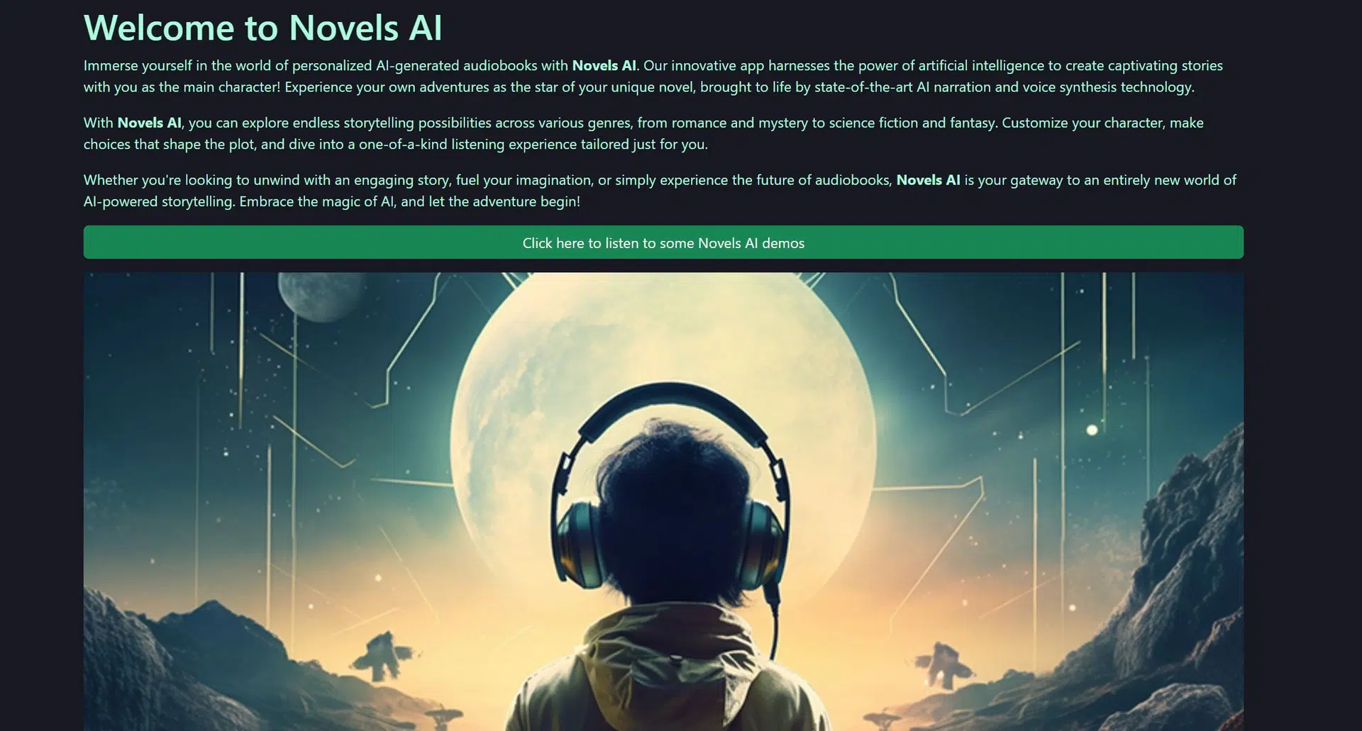Novels AIwebsite picture