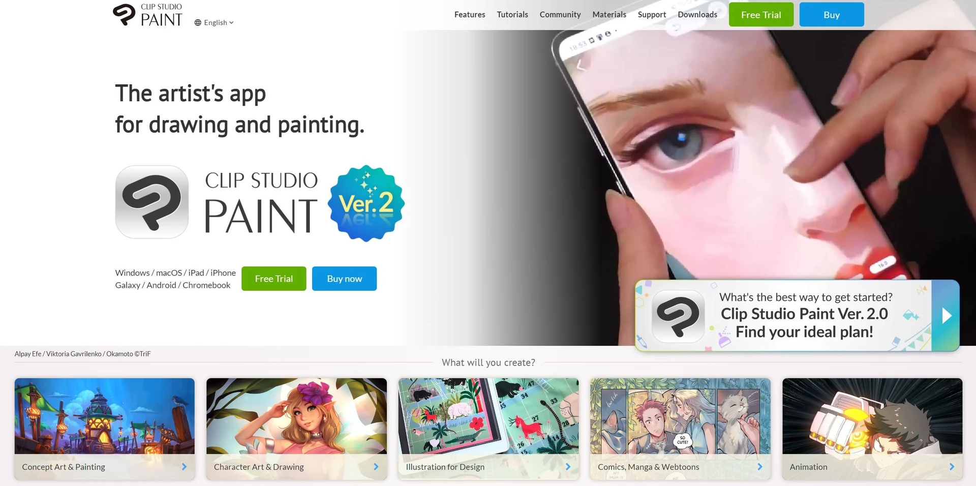 Clip Studio Paintwebsite picture