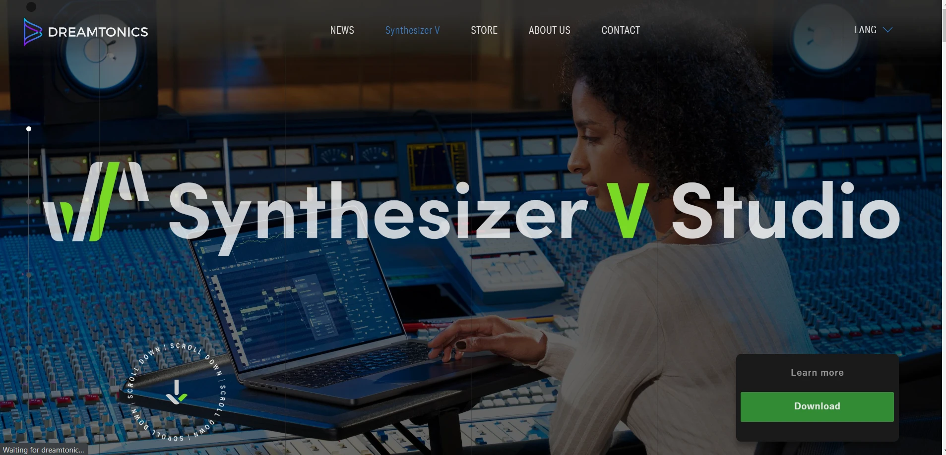 Synthesizer Vwebsite picture