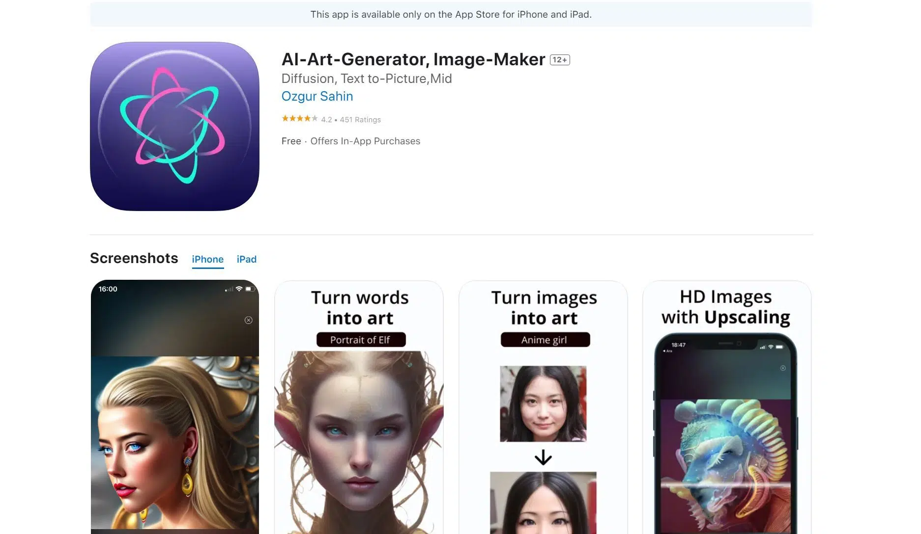 AI Art Generator | Image-Makerwebsite picture