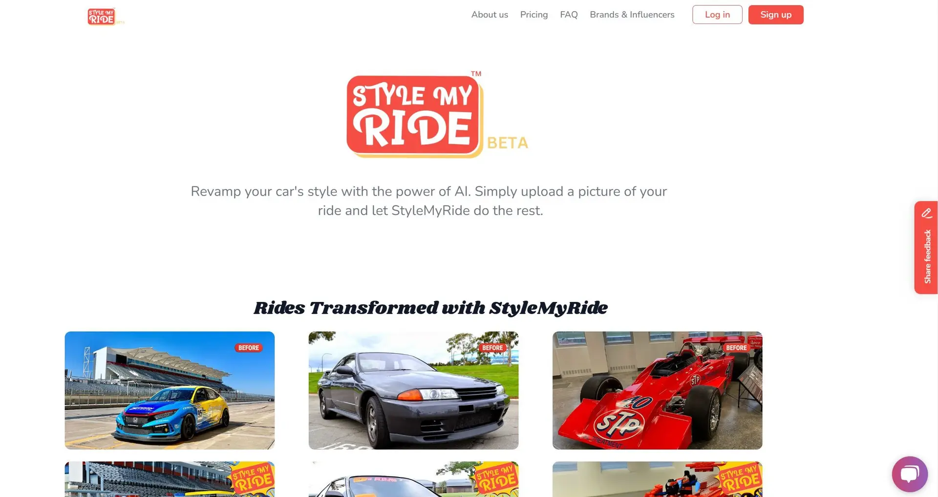 StyleMyRide.AIwebsite picture