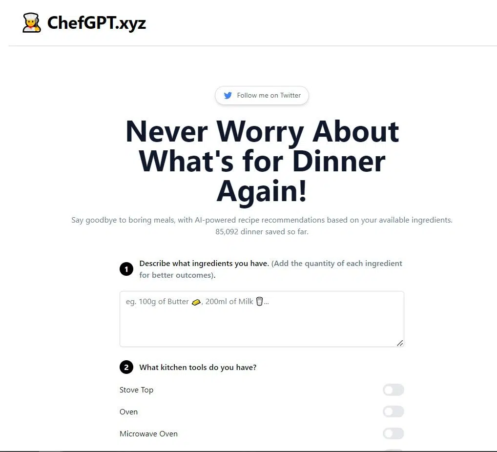 ChefGPTwebsite picture