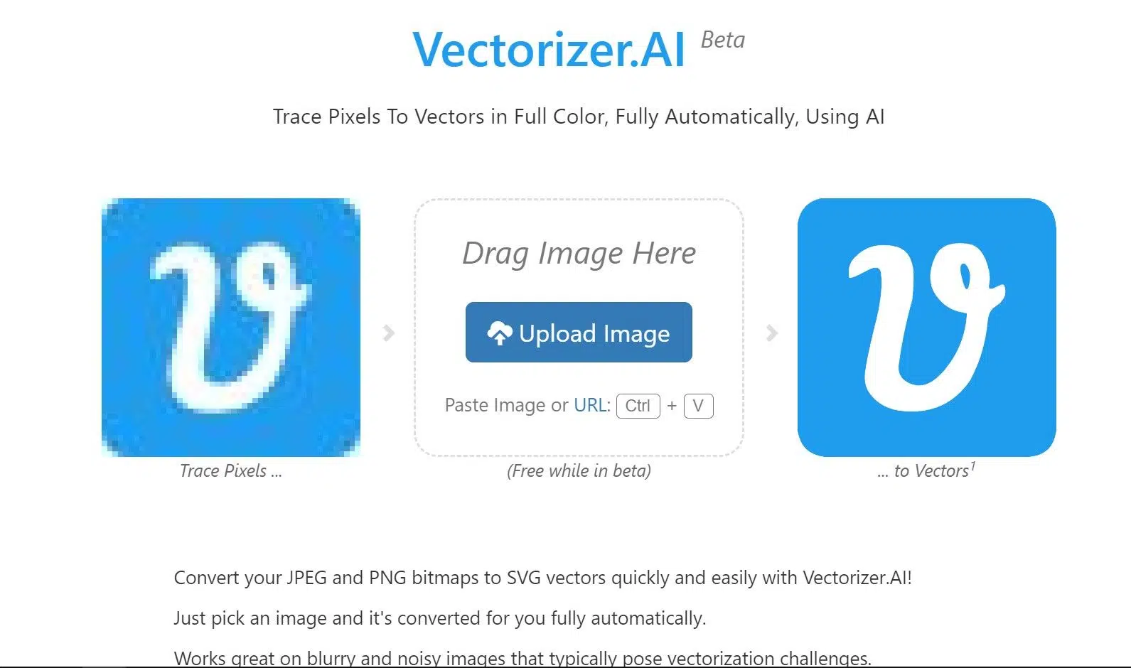 Vectorizer AIwebsite picture