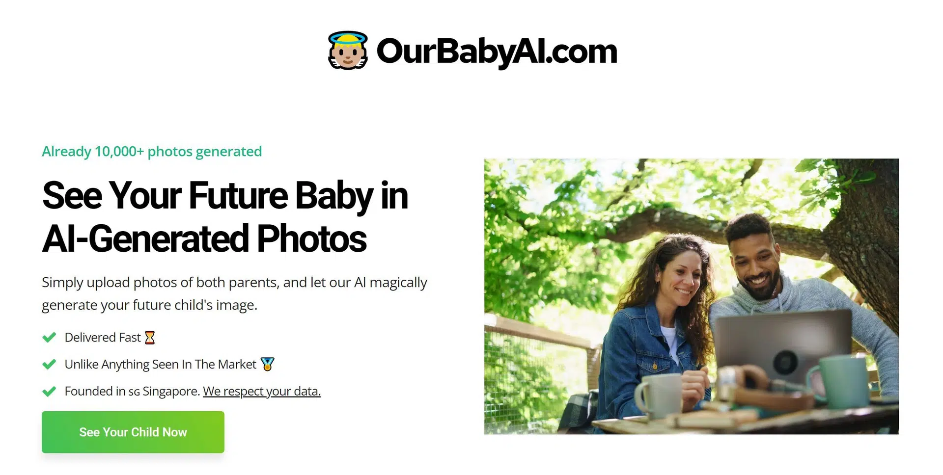 OurBabyAIwebsite picture