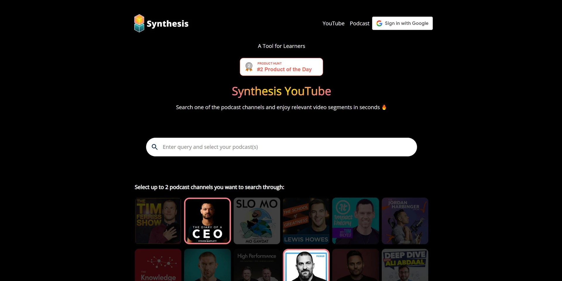 Synthesis Youtubewebsite picture