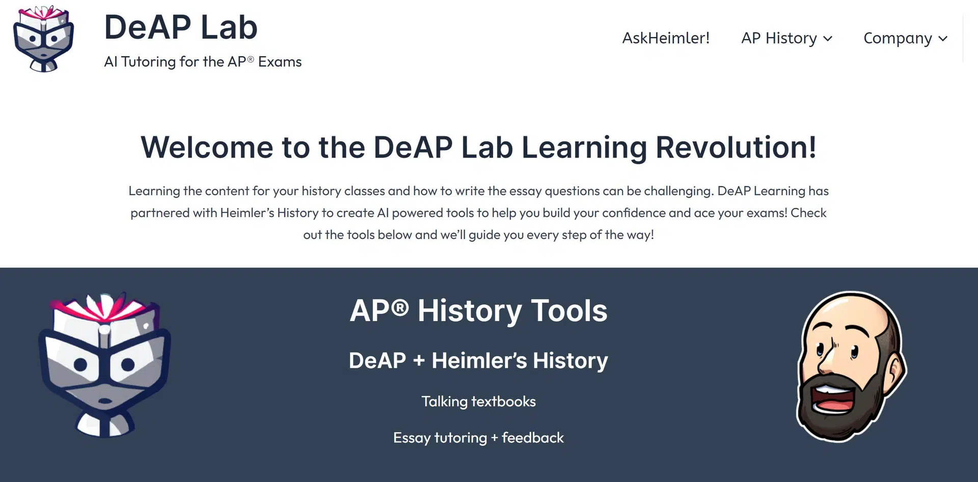 DeAP Learning Labswebsite picture