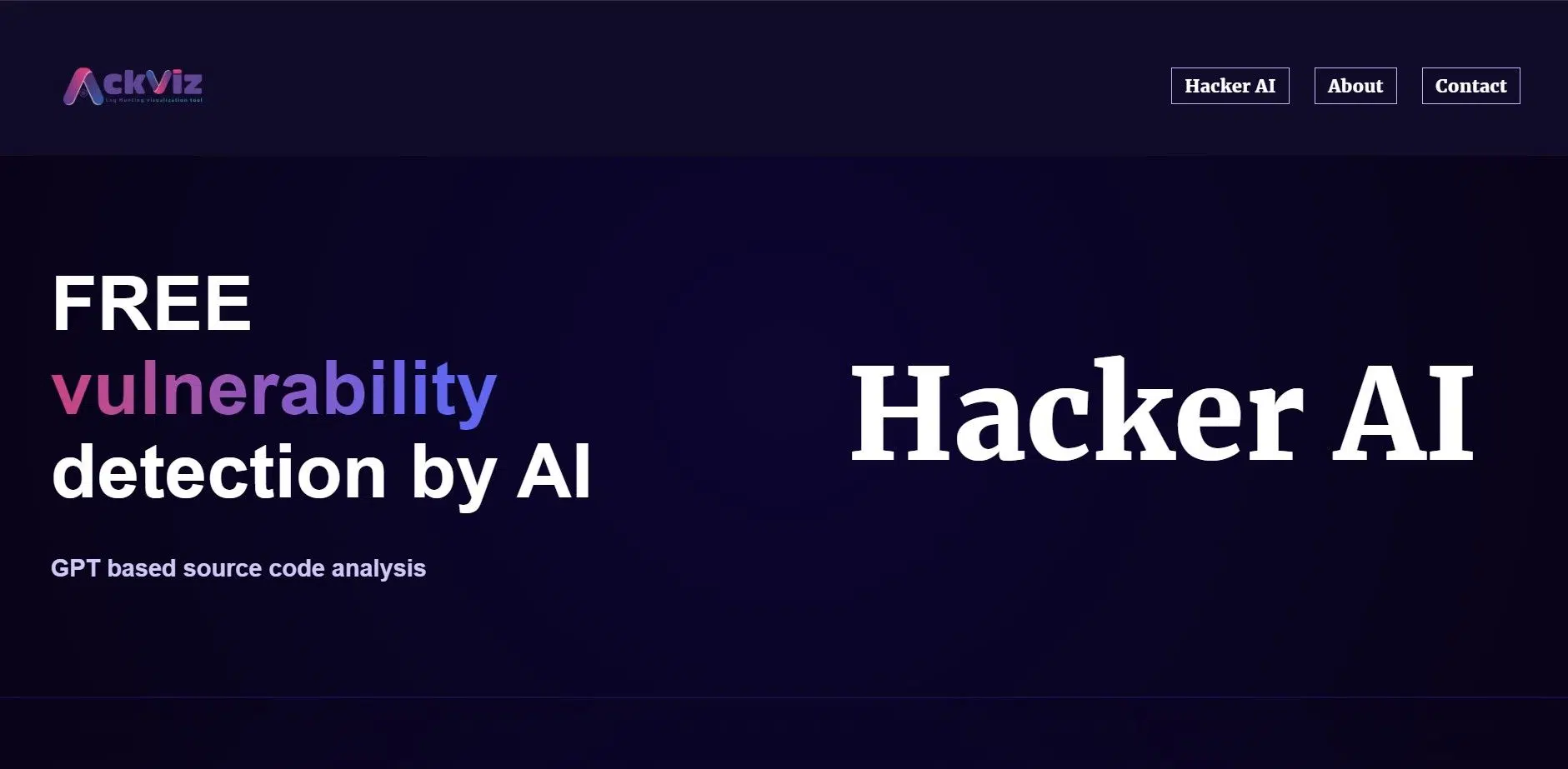 Hacker AIwebsite picture