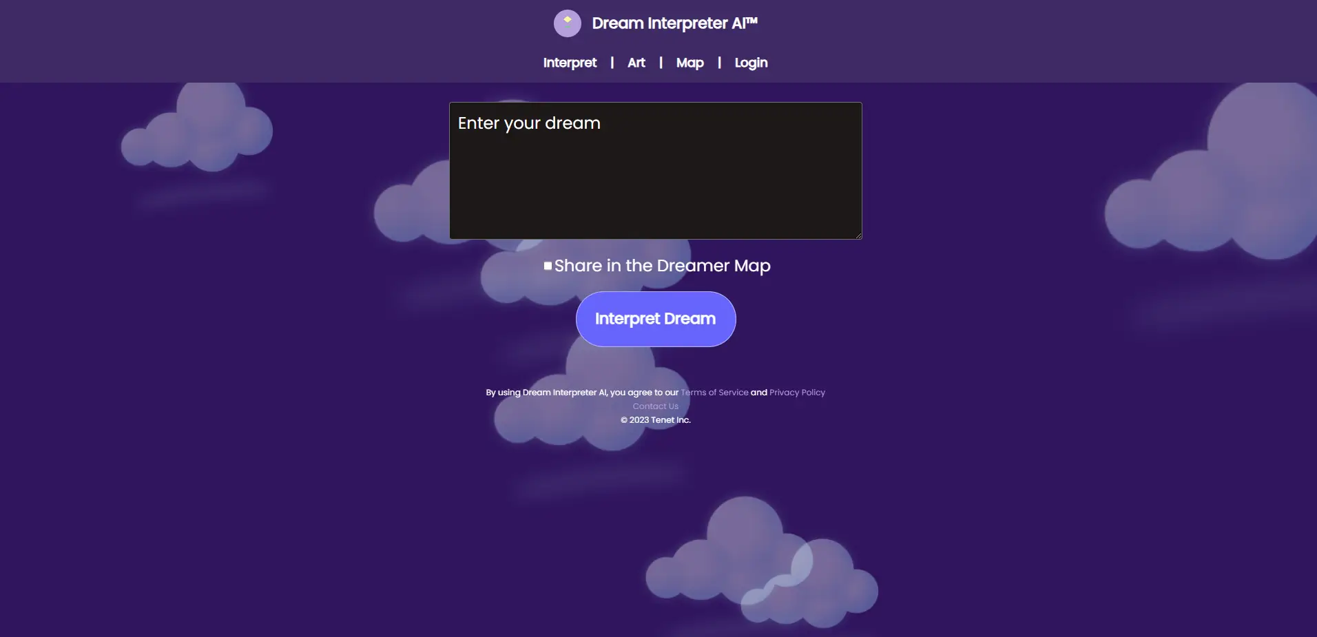 Dream Interpreter AIwebsite picture