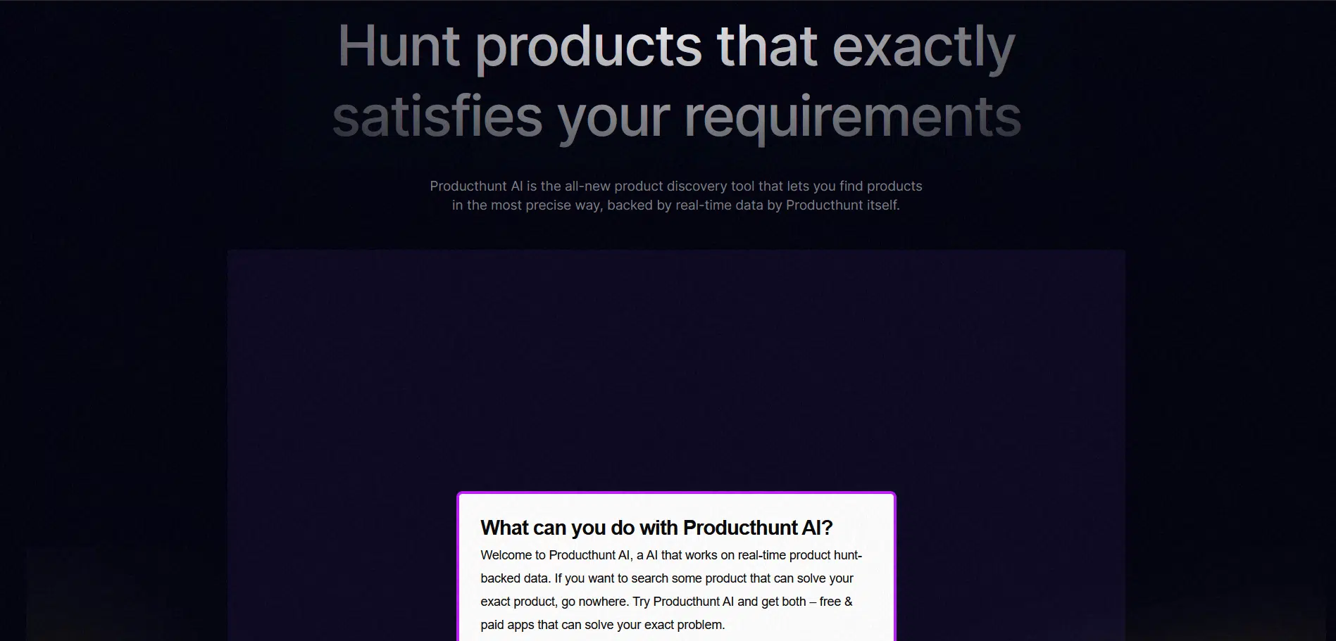 Producthunt AIwebsite picture