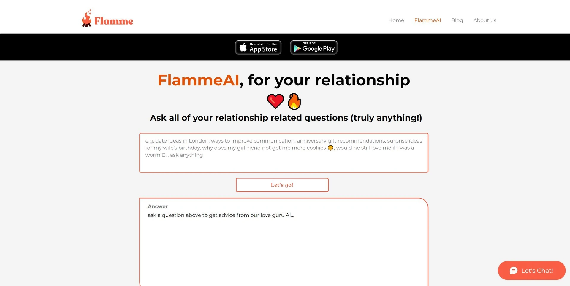 FlammeAIwebsite picture