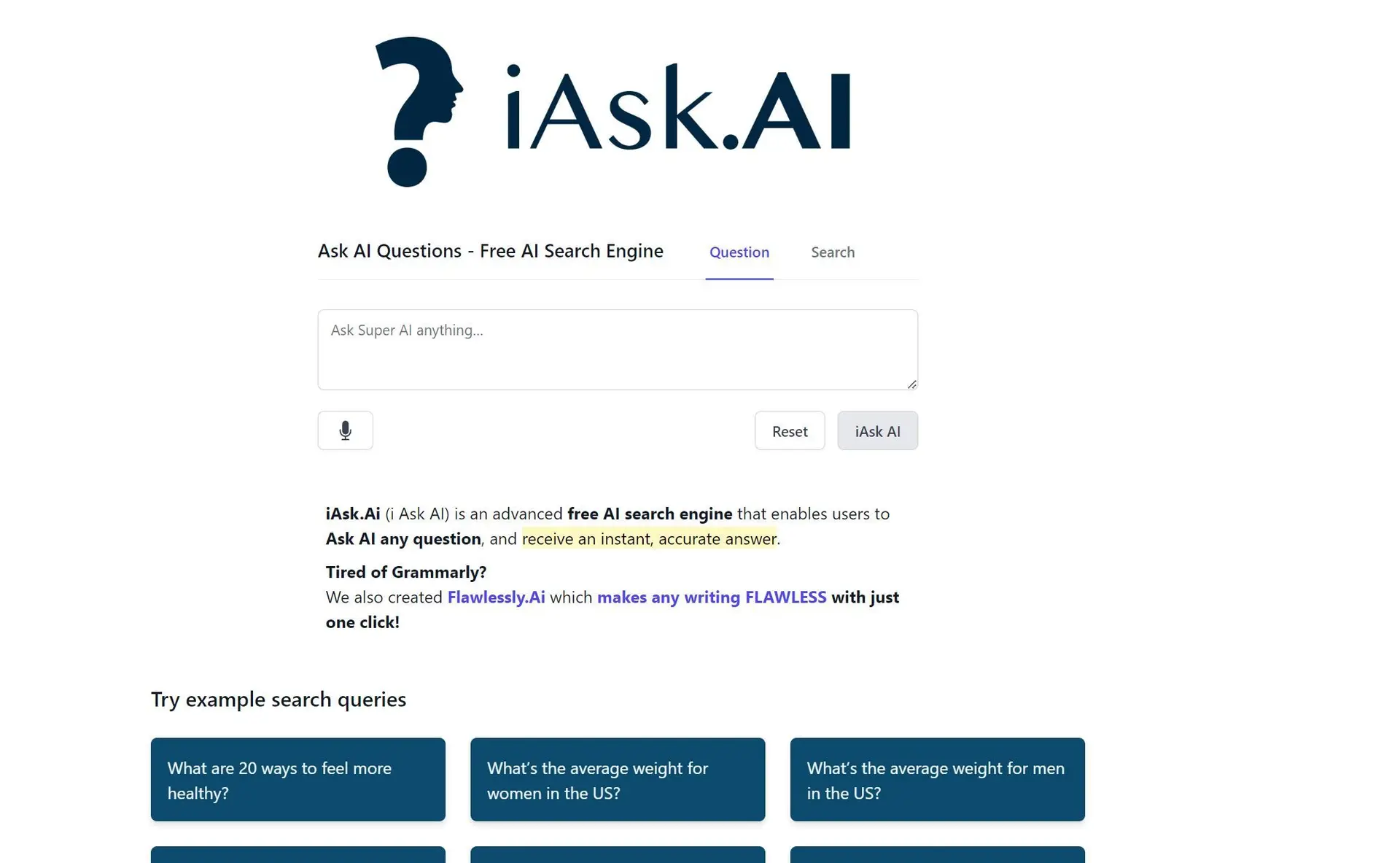 iAsk.AIwebsite picture