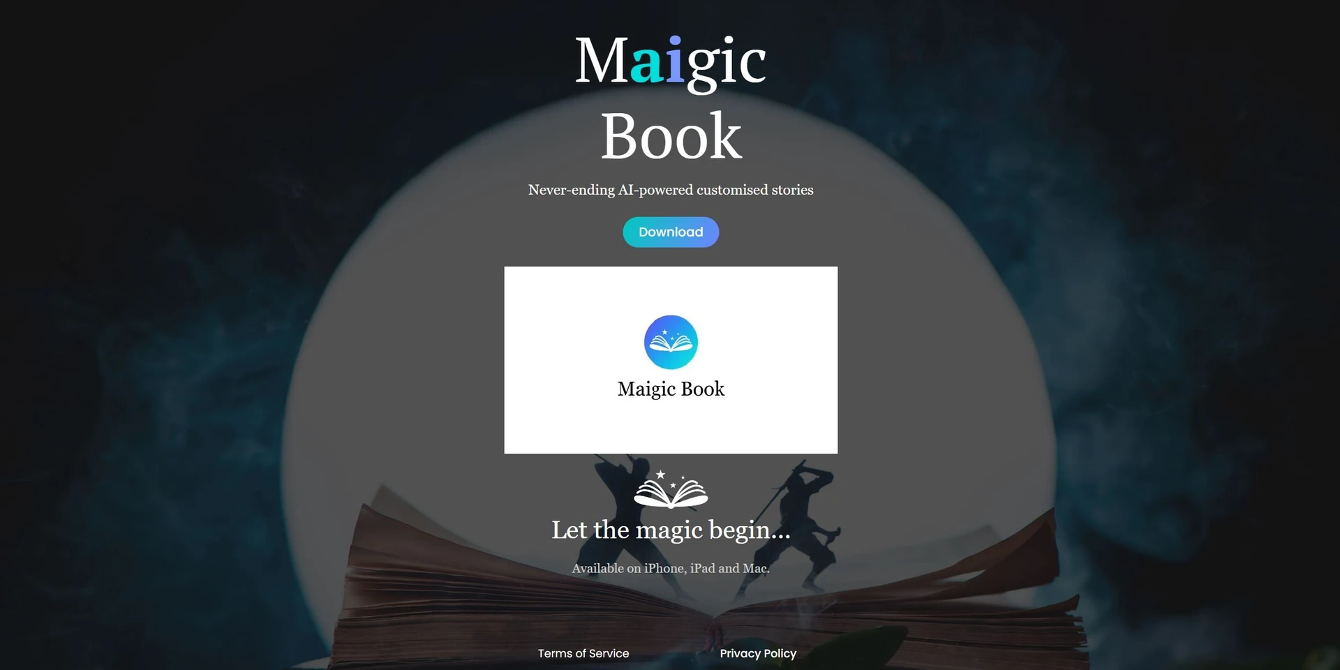Maigic Bookwebsite picture