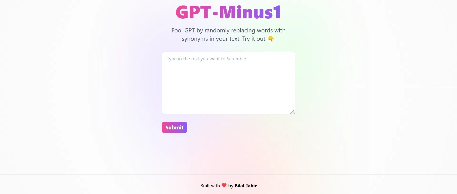 GPT Minus 1website picture