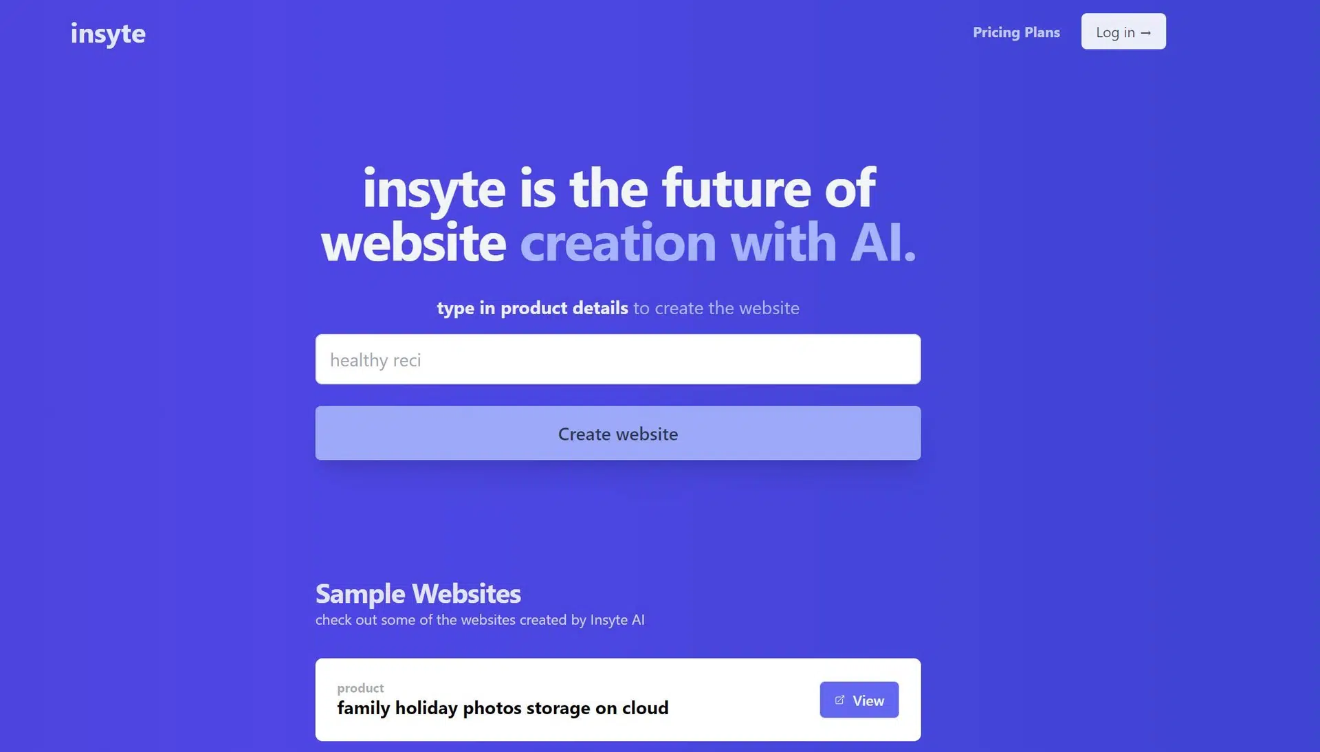 Insyte AIwebsite picture